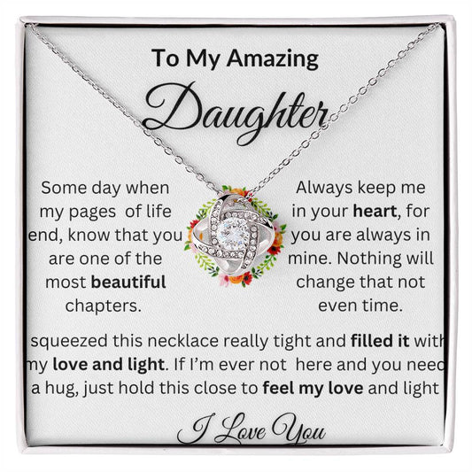 To My Daughter - Forever Love Necklace