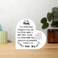 I Love You Mom Acrylic Keepsake - Perfect Mother's Day, Birthday Gift from Son or Daughter - Cute Decorations and Sentimental Reminder of Your Love