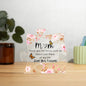 Mom Flower Acrylic Puzzle Plaque