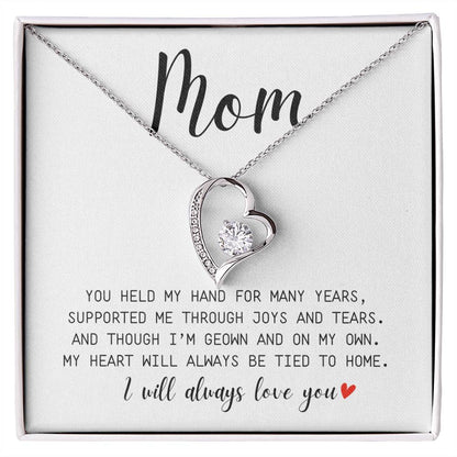MOM GIFT - YOU HELD MY HAND-Forever Love Necklace