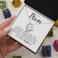 MOM GIFT  FROM DAUGHTER - YOU HELD MY HAND -  Forever Love Necklace