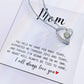 MOM GIFT - YOU HELD MY HAND-Forever Love Necklace