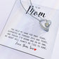 MOM GIFT  FROM SON - YOU HELD MY HAND -  Forever Love Necklace