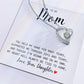 MOM GIFT  FROM DAUGHTER - YOU HELD MY HAND -  Forever Love Necklace
