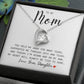 MOM GIFT  FROM DAUGHTER - YOU HELD MY HAND -  Forever Love Necklace